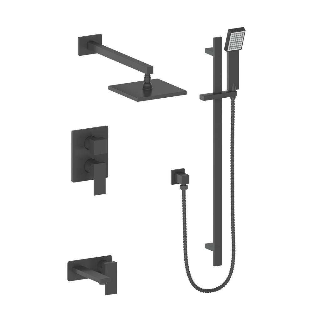 ZLINE Kitchen and Bath ZLINE Bliss Shower System in Matte Black (BLS-SHS-MB) BLS-SHS-MB