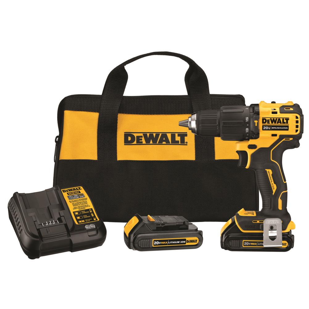 DW-DCD709C2 ATOMIC 20V MAX* Brushless Compact Cordless 1/2 in. Hammer Drill/Driver Kit