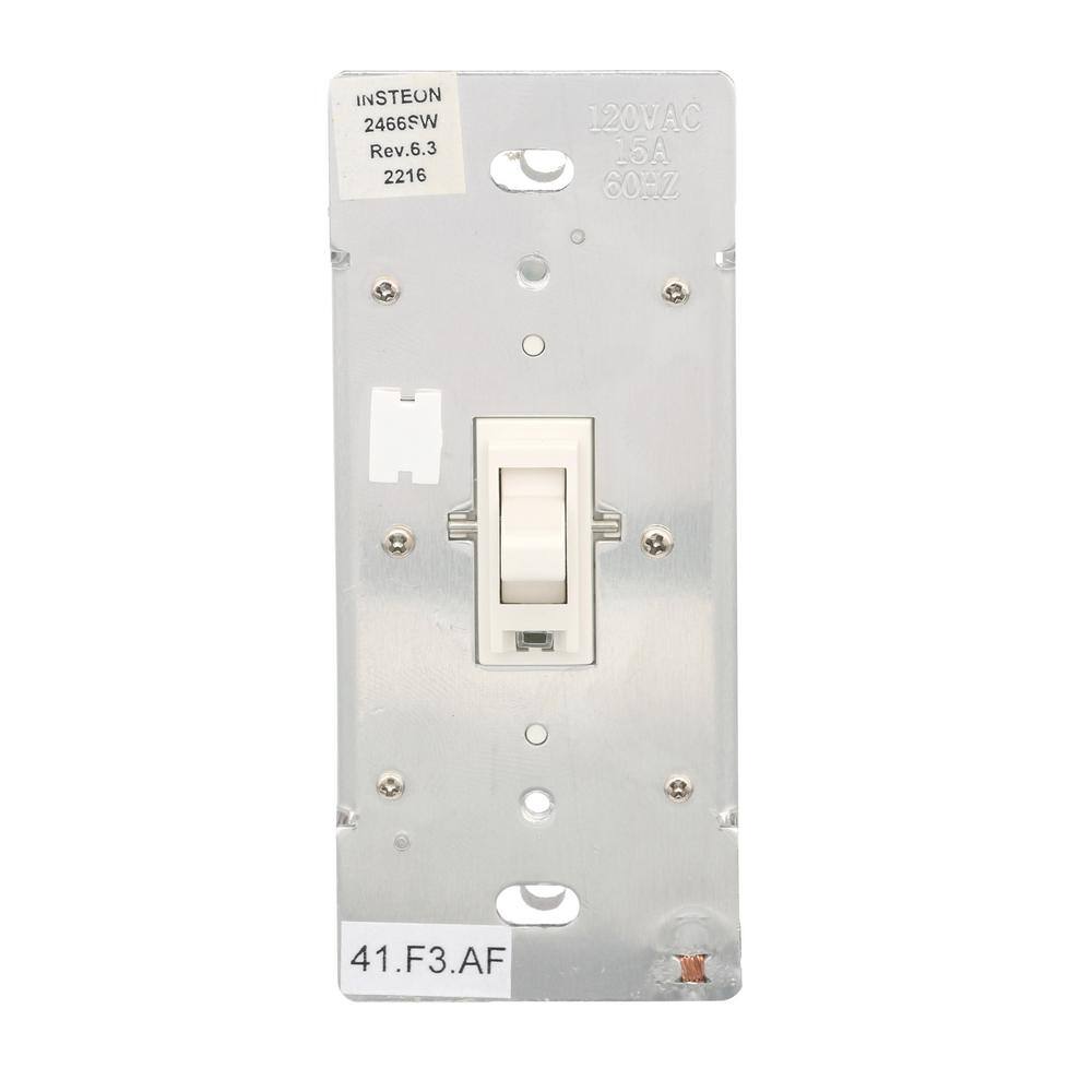 Smarthome ToggleLinc Relay - Specialty Toggle Remote Control OnOff Switch (Non-Dimming) - White 2466SW