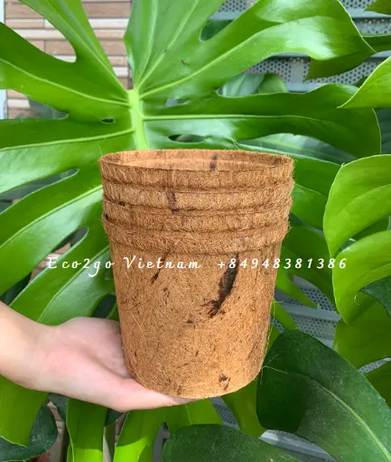 Coconut Fiber Flower Pot For Garden/ Coconut Fiber Pot Cup / Coconut Coir Fiber Pot For Grow Plant