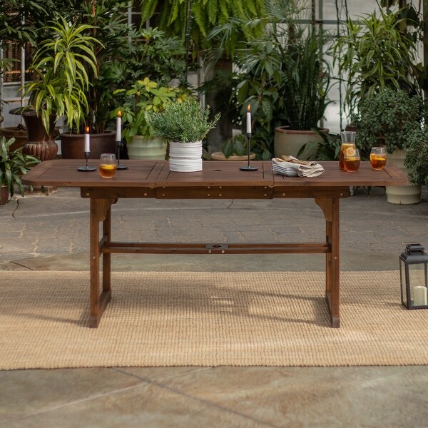 Middlebrook Surfside Acacia Wood Outdoor Extension Dining Table