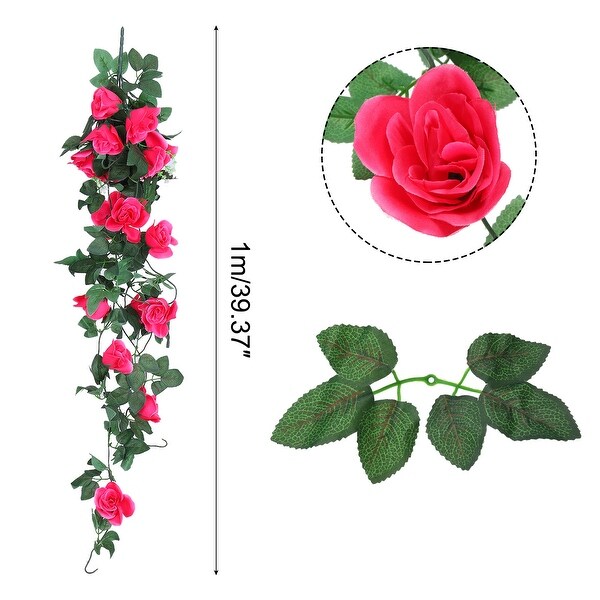 Fake Vine Garland Flower Silk Artificial Flowers 3.2FT for Wedding