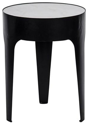 Noir Cylinder Side Table  Small   Contemporary   Side Tables And End Tables   by Heaven  x27s Gate Home and Garden  LLC  Houzz