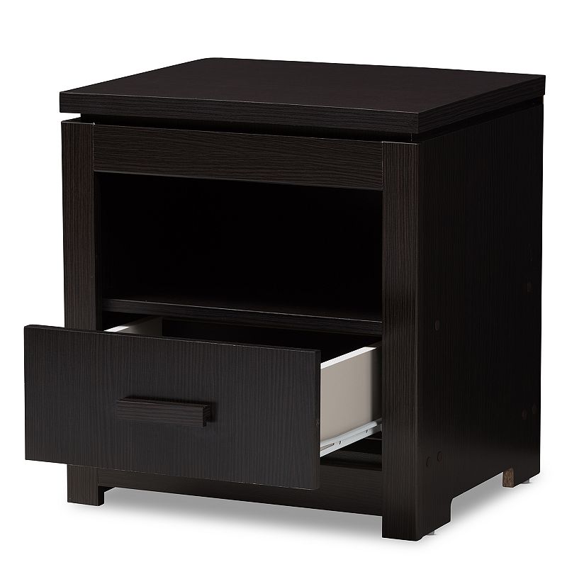 Baxton Studio Bienna Espresso Nightstand