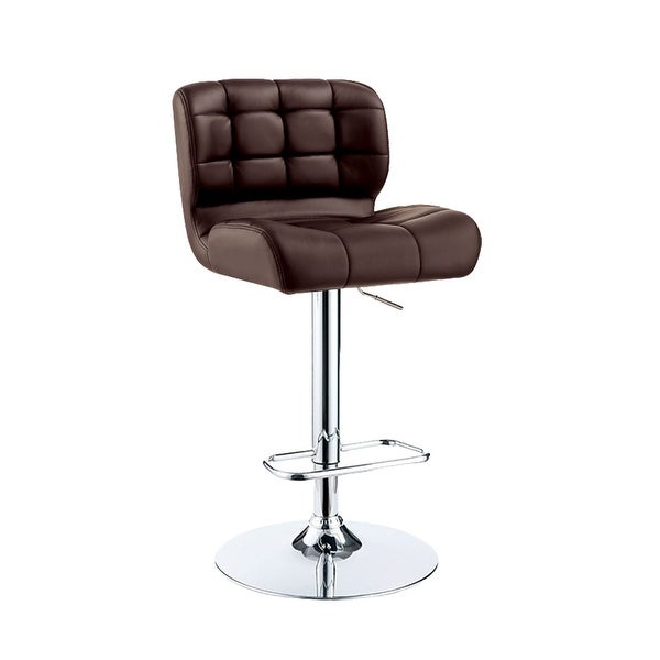 Leatherette and Metal Bar Stool