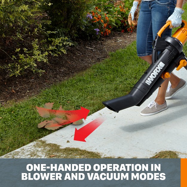 Worx Wg505 Trivac 12 Amp 3 in 1 Electric Blower mulcher vacuum