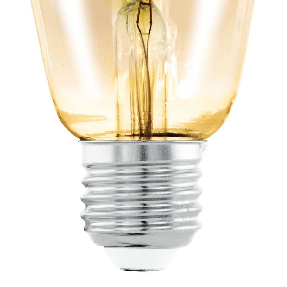 EGLO 110055 LED 4W Squirrel ST64 E27 ES Amber Filament Lamp 270lm 2200k