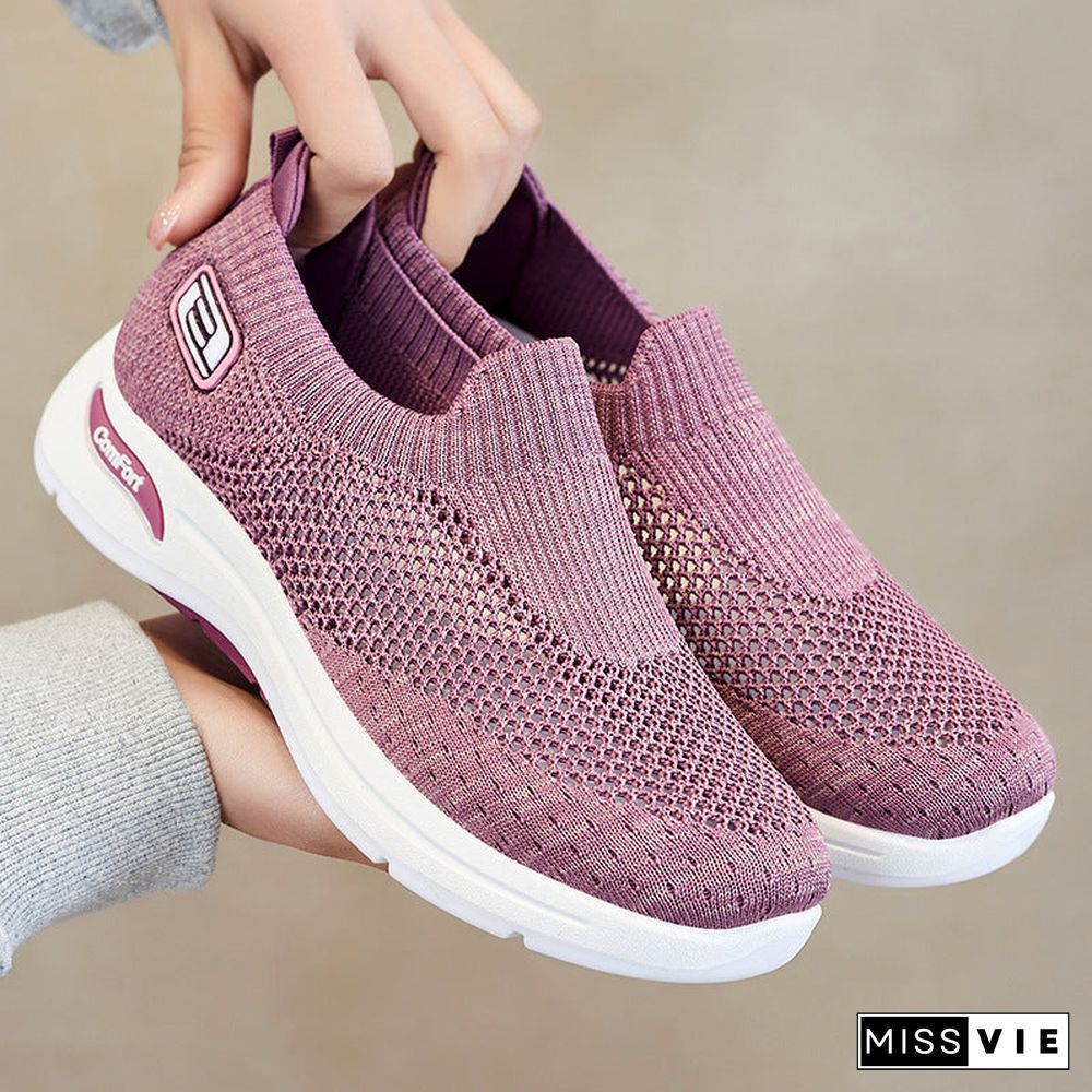 Women's Hollow Mesh Breathable Soft Sole Fashion Casual Sneakers