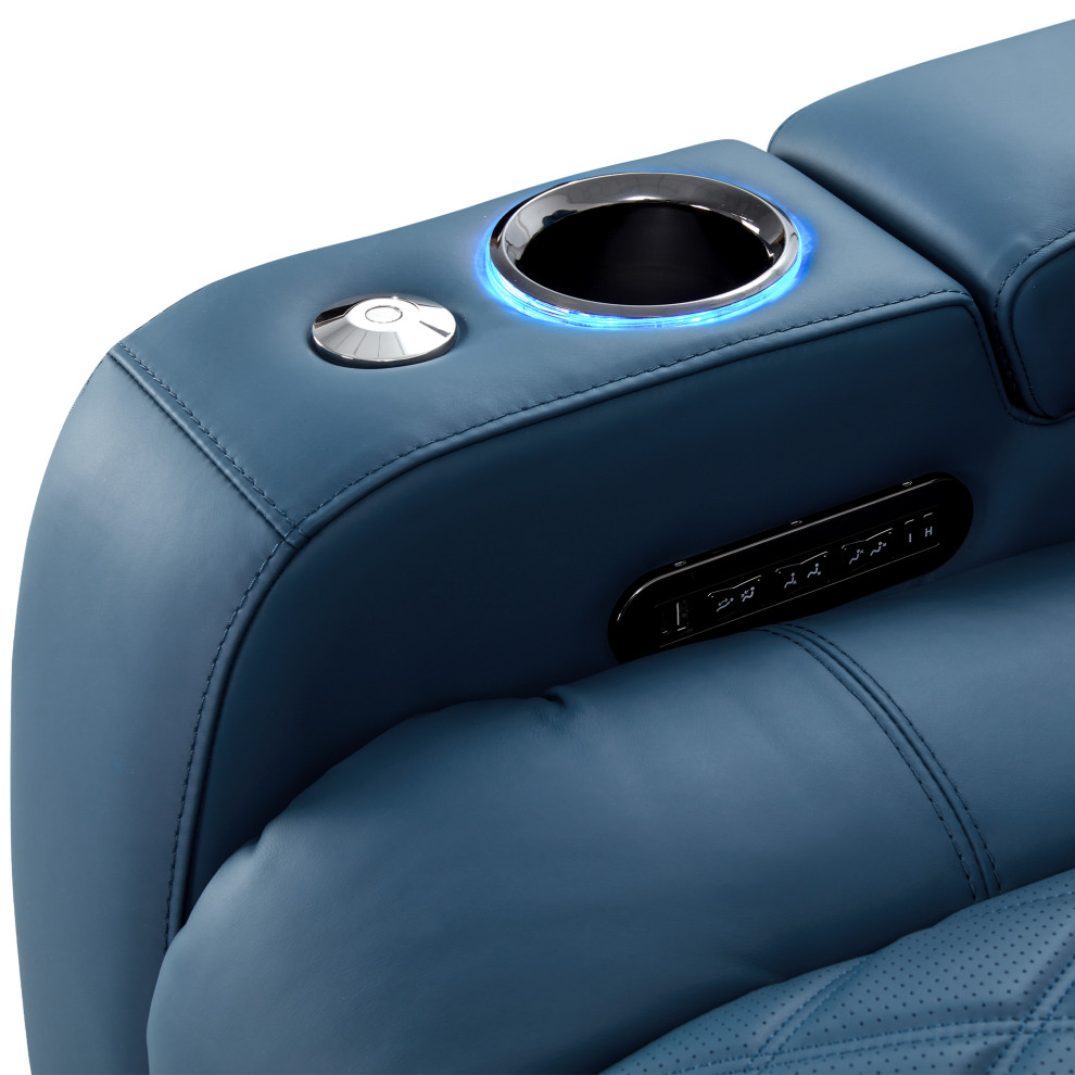 Tuscany Top Grain Leather Recliner   Theater Seating   by E VISION INTL INC.  Houzz