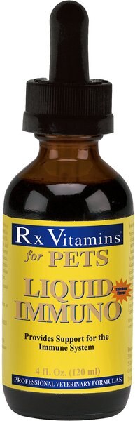 Rx Vitamins Immuno Chicken Flavored Liquid Immune Supplement for Cats and Dogs