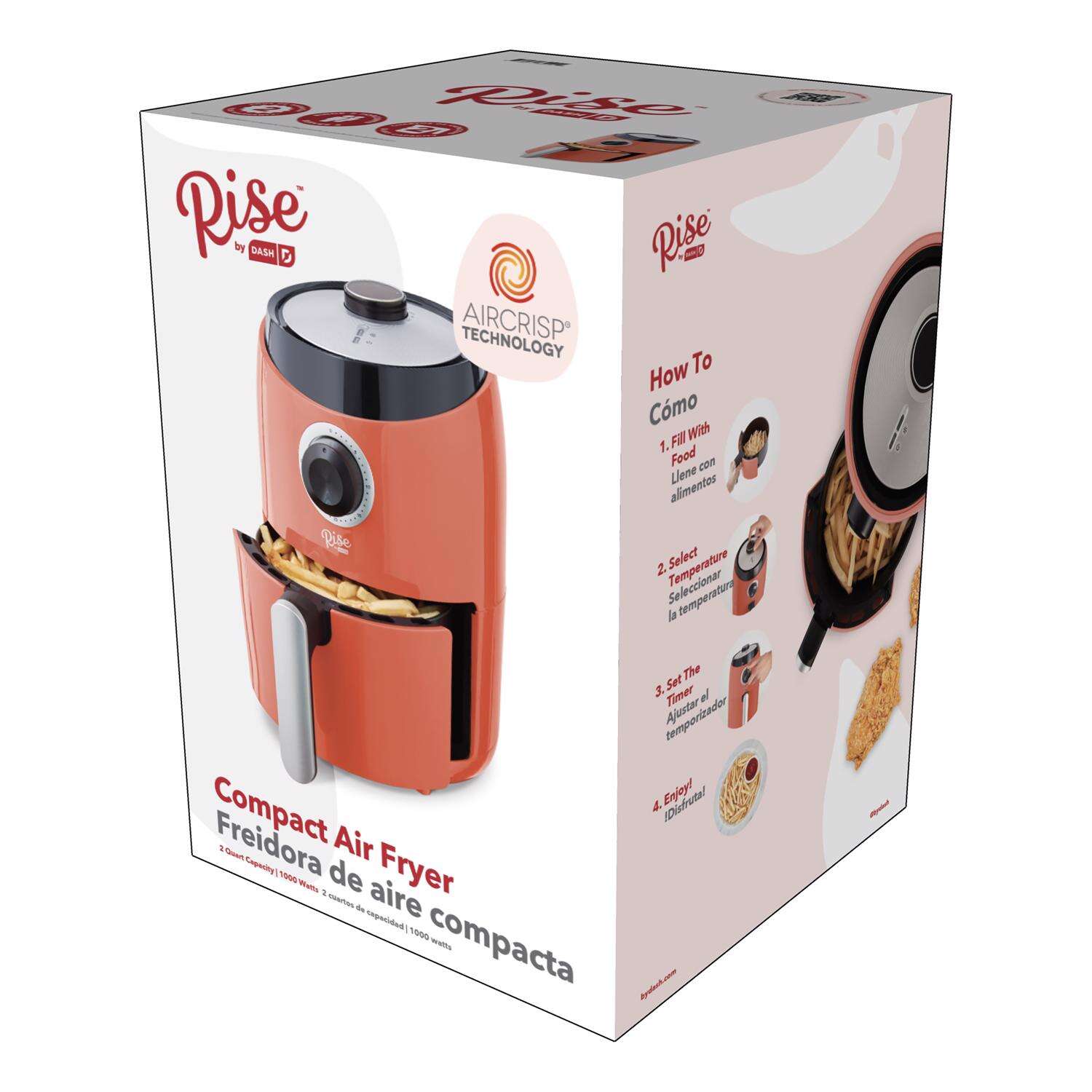 Rise by Dash Orange 2 qt Air Fryer