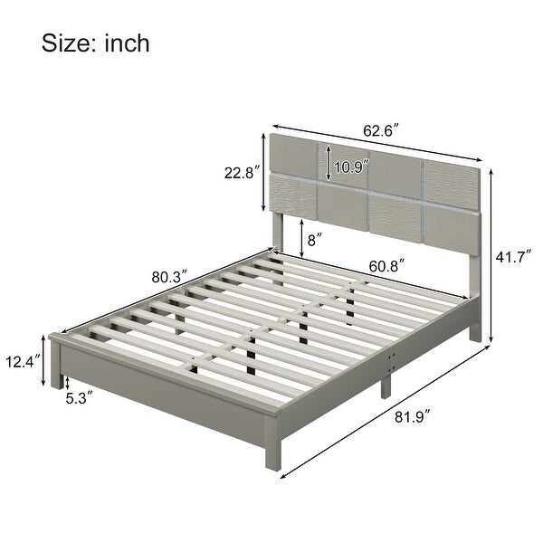 3 Pieces Champagne Silver Bedroom Sets， 1 Queen Bed + 2 Nightstands， Luxury Modern Bed Nightstand Sets - - 37928386