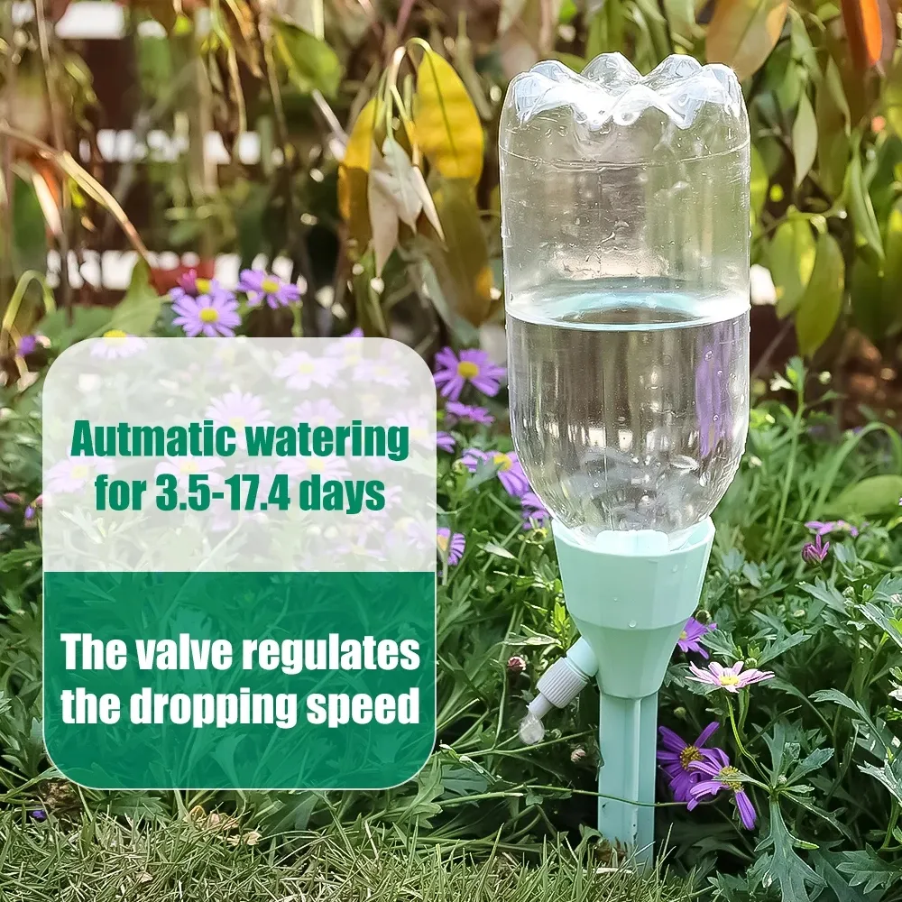 Wholesale Adjustable Automatic Watering Stakes Plant Water Funnel Driper Self  for watering flowers and plants