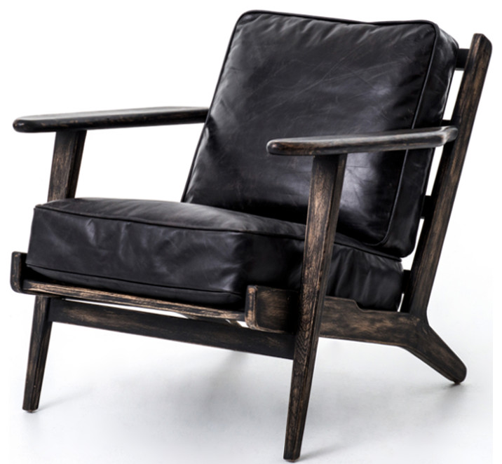 Bolton Lounge Chair   Midcentury   Armchairs And Accent Chairs   by Marco Polo Imports  Houzz