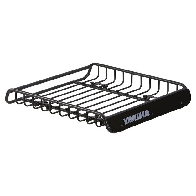 Yakima Loadwarrior Medium Sized Heavy Duty Steel Cargo Basket Roof Rack With Universal Mounting Hardware For All Yakima Streamline Crossbars Black