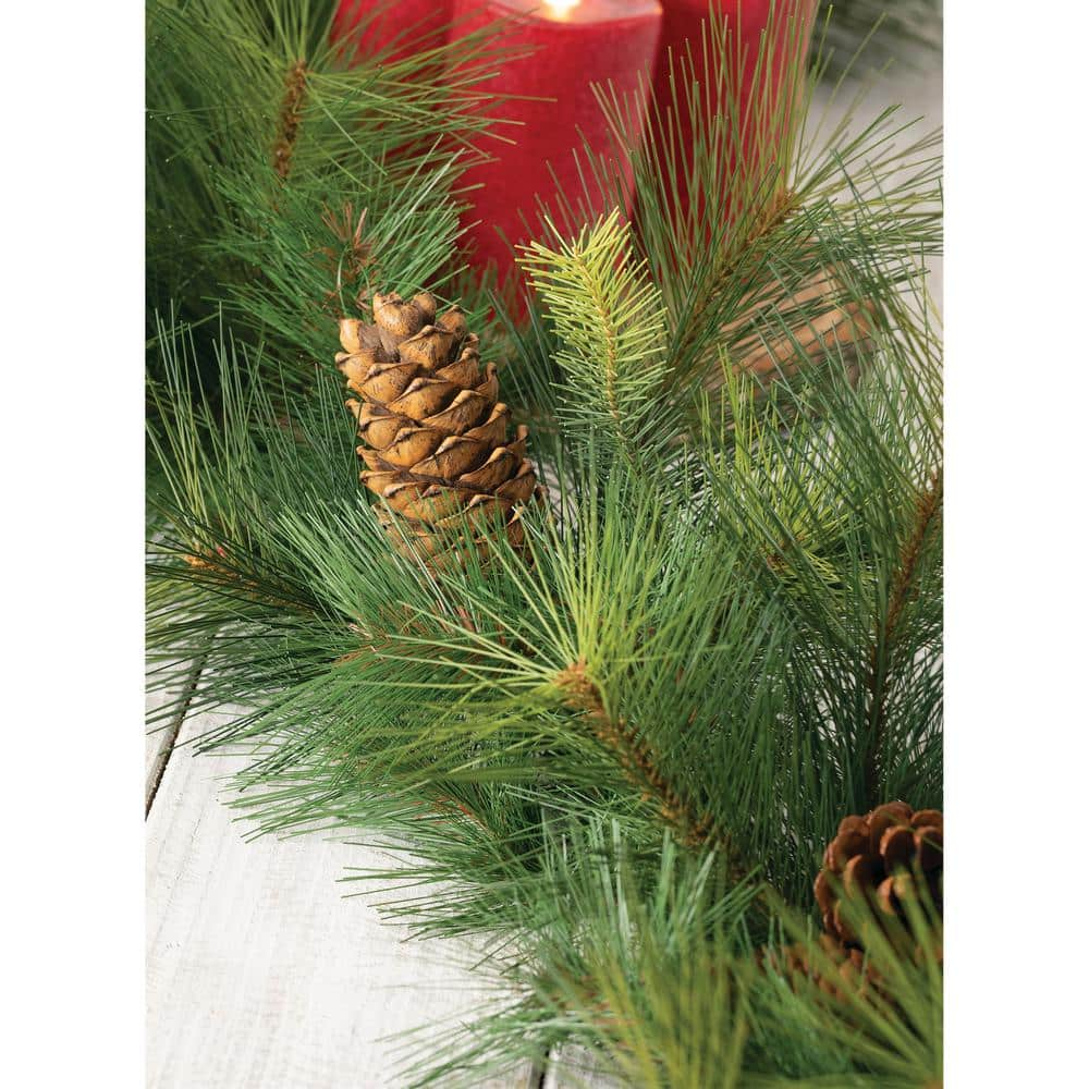 6 ft. Unlit Green Sugar Pine Artificial Christmas Garland GD422