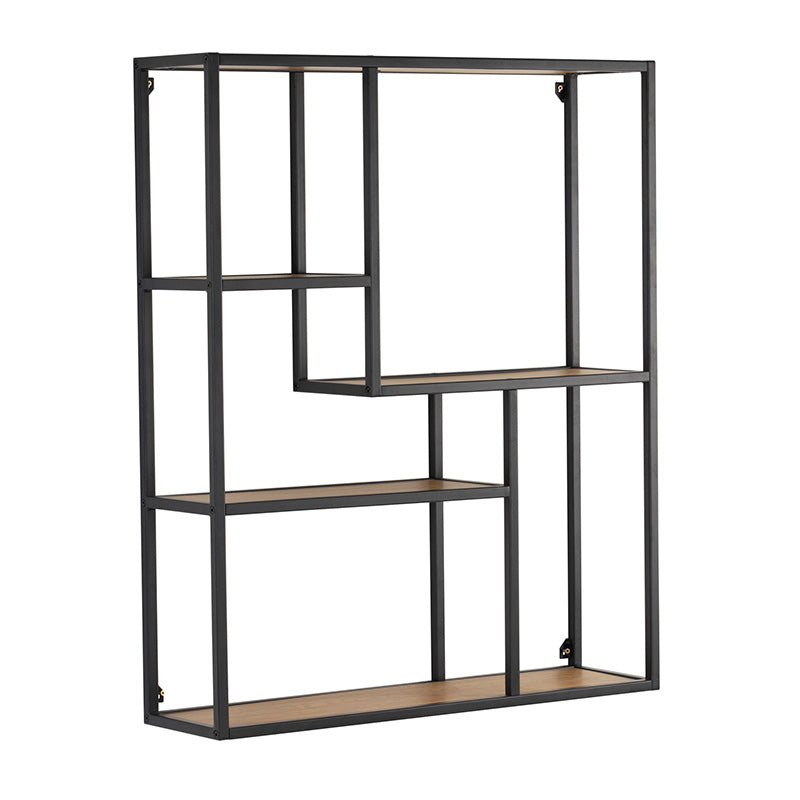 RUTHIN Wall Bookcase - Black & Natural