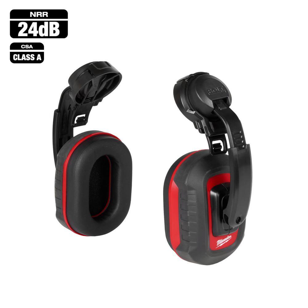 MW BOLT Earmuffs with Noise Reduction Rating of 24 dB 48-73-3250