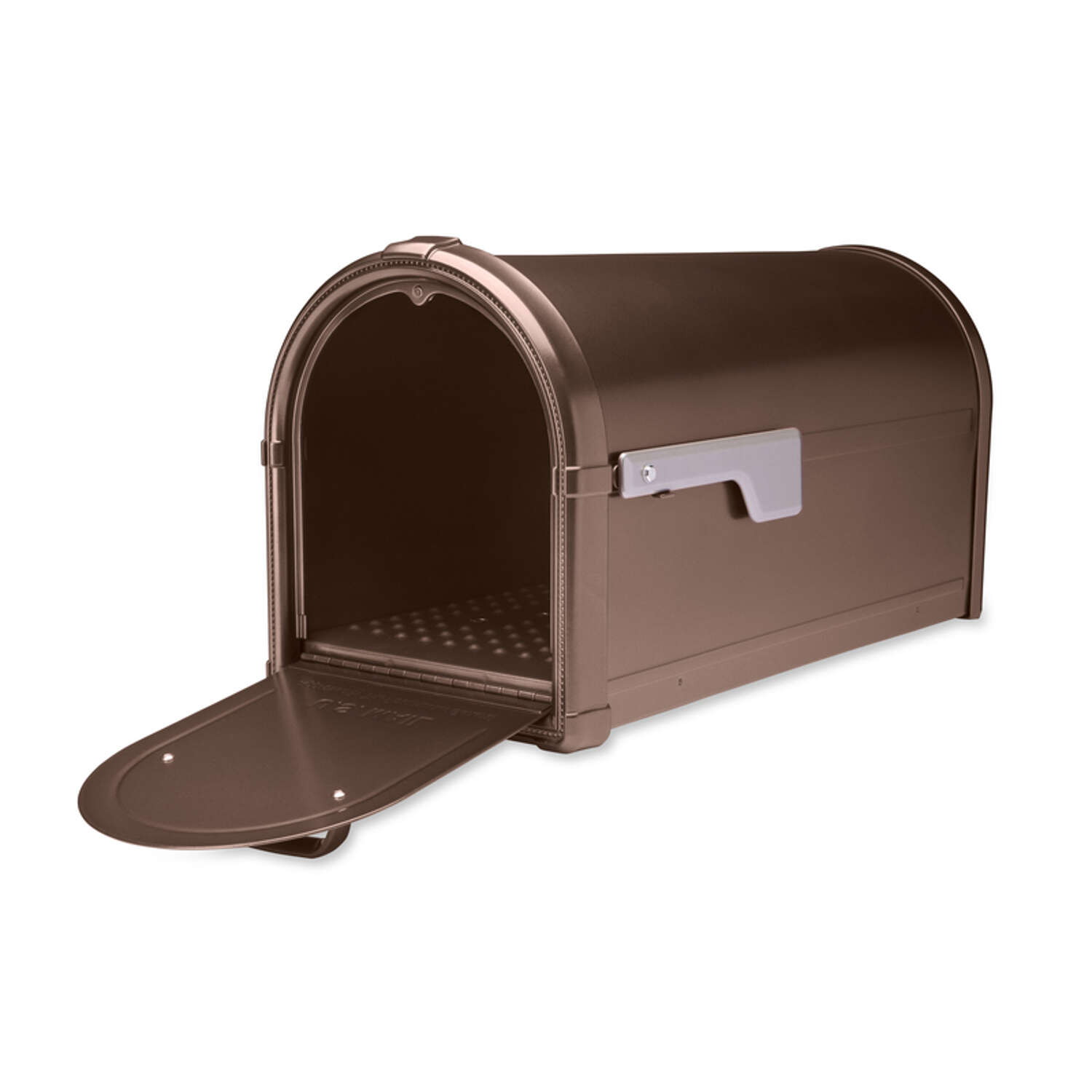 Architectural Mailboxes Hillsborough Classic Galvanized Steel Post Mount Copper Mailbox