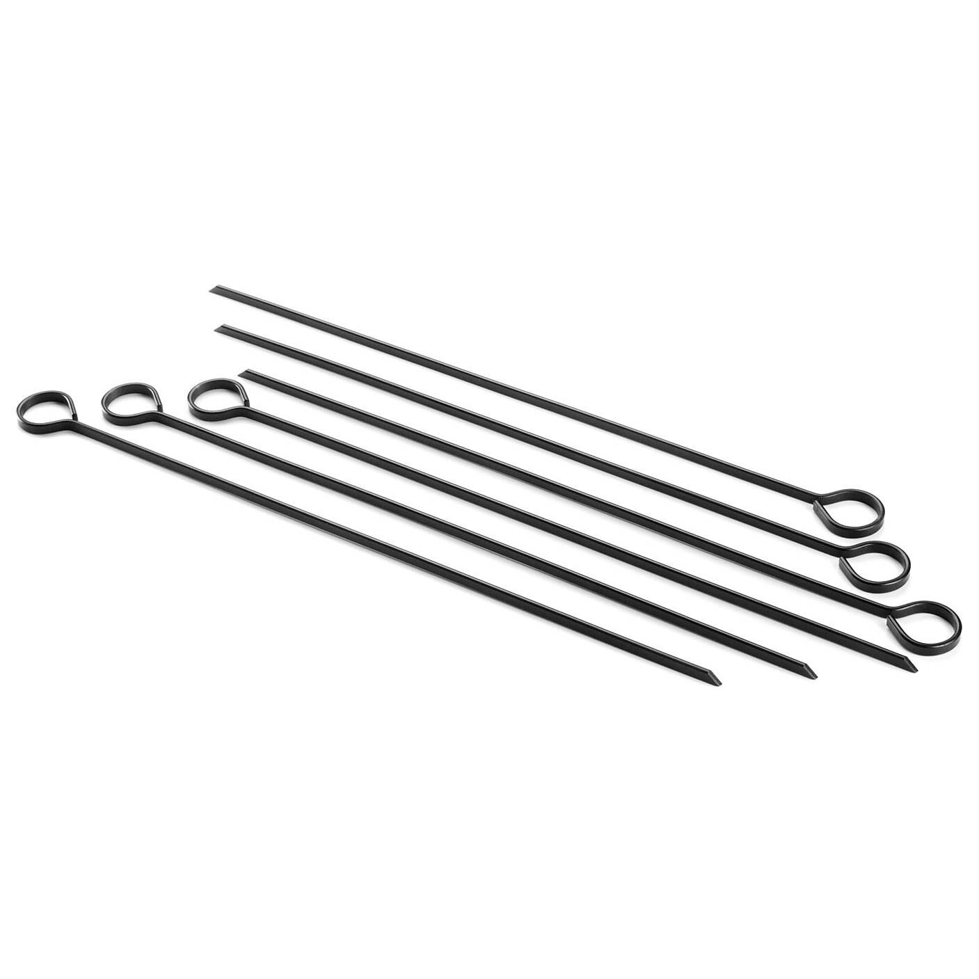 Outset 13-Inch Black Non-Stick BBQ Skewers