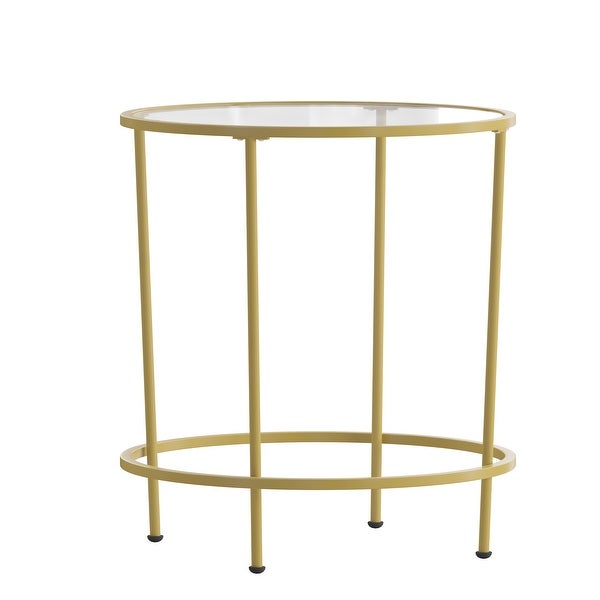 Signature Design by Ashley Coylin End Table - Tempered Glass Table