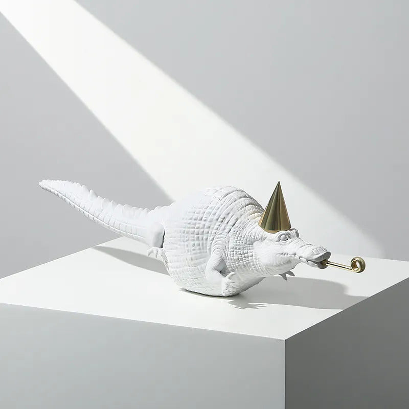 Crocodile Ornaments White Fc-Sz2151B