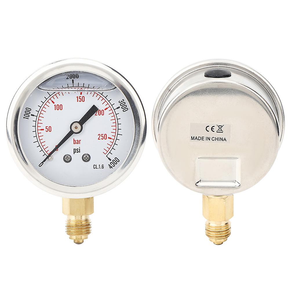 Ts Pgg604-250bar 1/4bsp Y60 Radial Oil Filled Pressure Gauge Pressure Measurement Tool