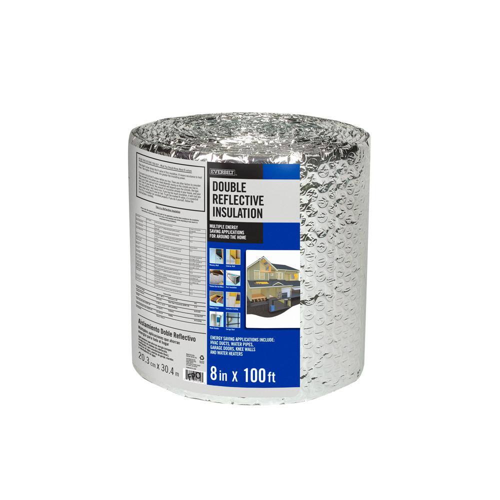 Everbilt 8 in. x 100 ft. Double Reflective Insulation 8X100RFLINS