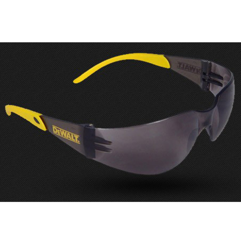 DW Protector Anti-Fog Safety Glasses Smoke Lens Black/Yellow Frame 1 pc