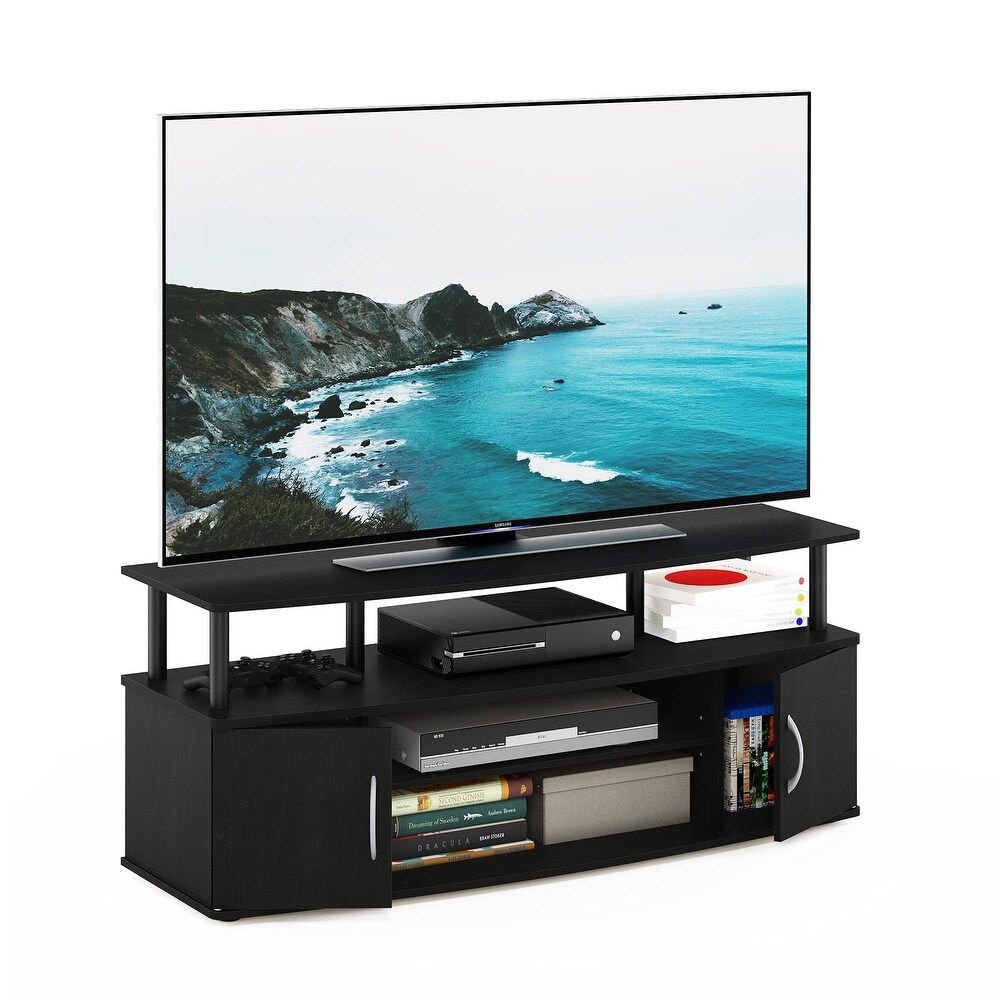 Large Entertainment Stand for TV Up to 55 Inch  Blackwood