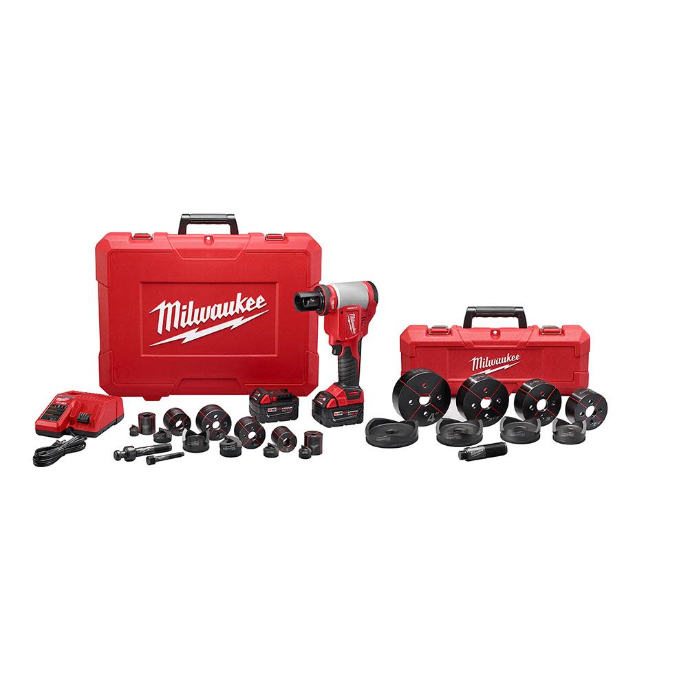 Milwaukee M18 FORCE LOGIC 6T Knockout Tool 1/2 in. 4 in. 2677-23 from Milwaukee