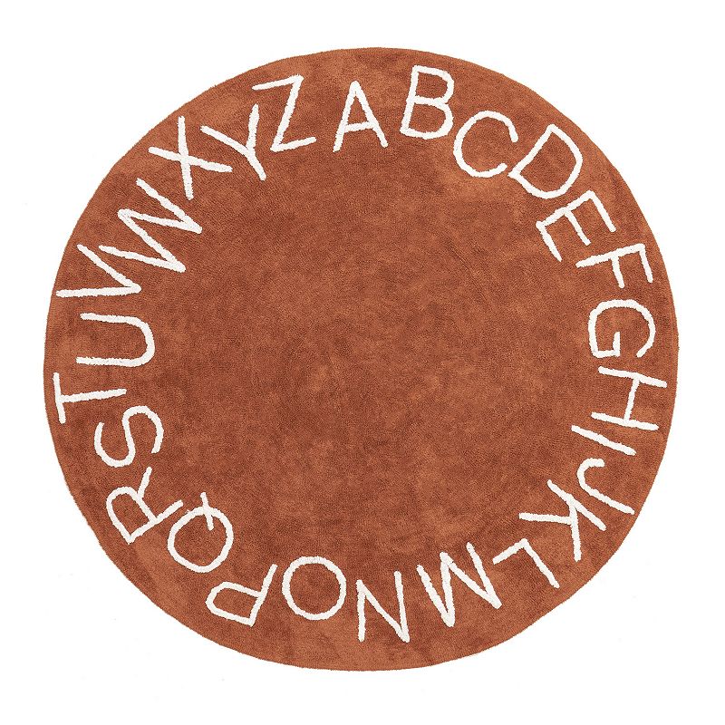 nuLoom Kids Washable Round Alphabet Rug