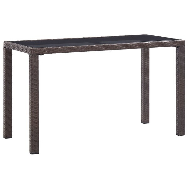 vidaXL Patio Table Brown 48.4