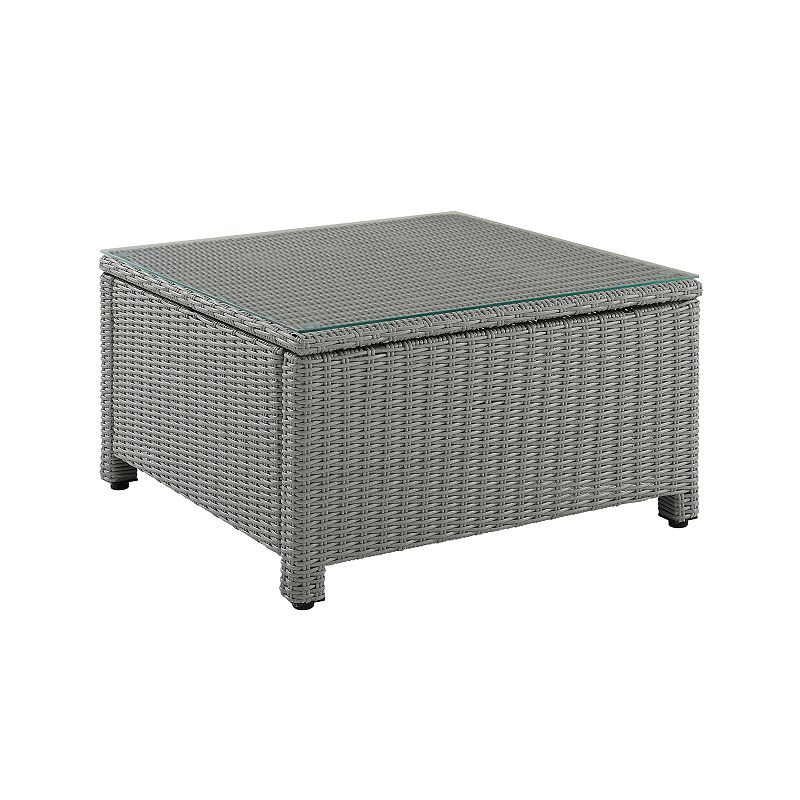 Crosley Bradenton Wicker Outdoor Sectional Coffee Table