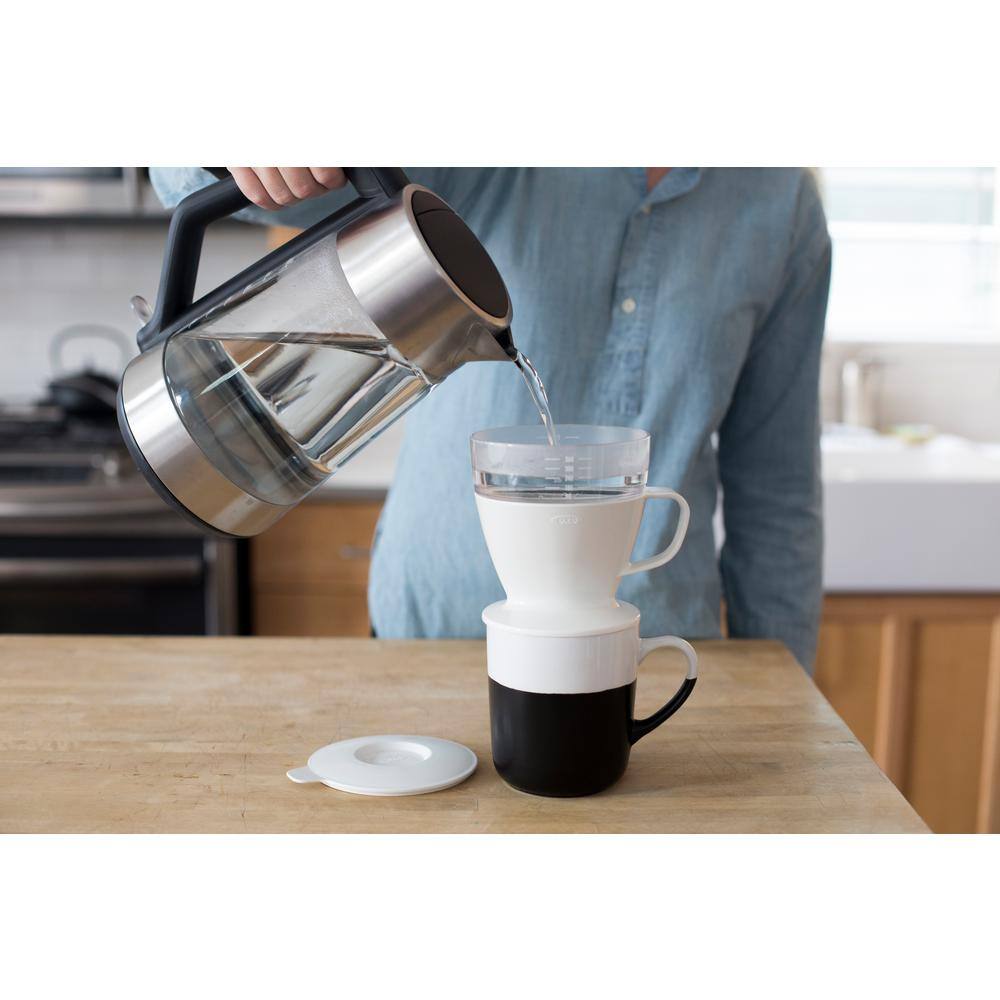 OXO Good Grips 1.5-Cup White Pour-Over Coffee Maker 11180100