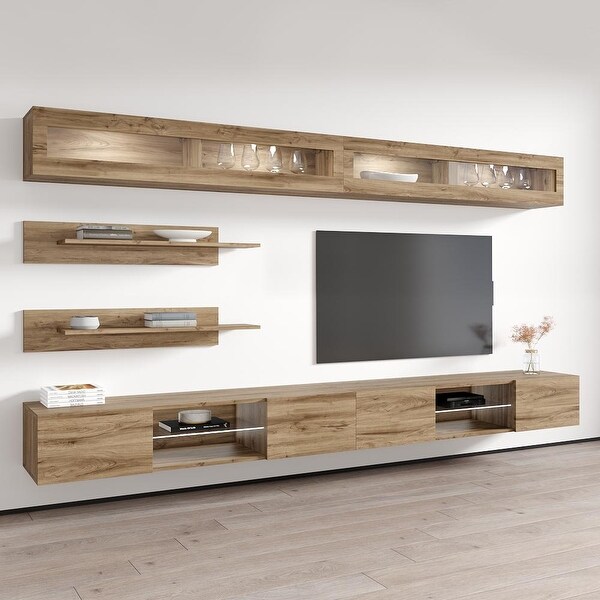 Fly I2 33TV Wall Mounted Floating Modern Entertainment Center