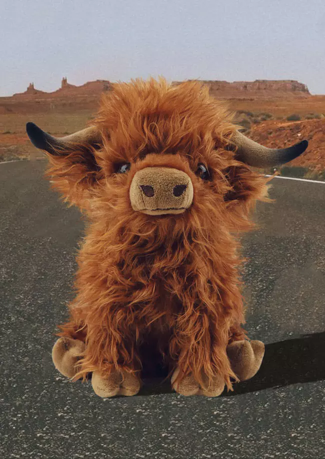 🔥🔥Eco-Friendly Scottish Highland Cow Soft Plush Toy