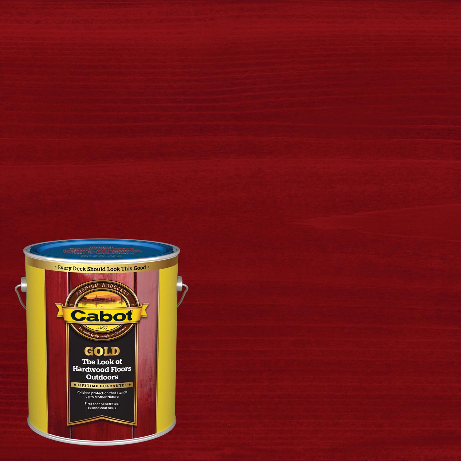 Cabot Gold Low VOC Satin Fireside Cherry Oil-Based Deck Varnish 1 gal