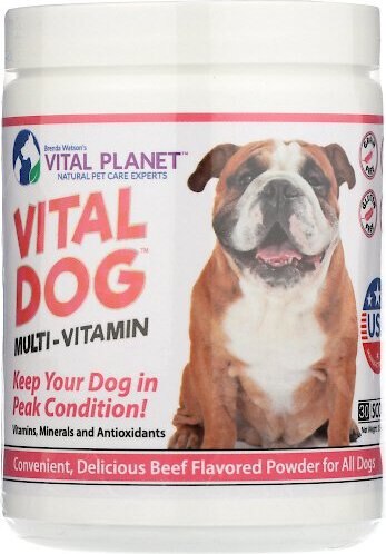 Vital Planet Vital Dog Multi-Vitamin Beef Flavor Powder Dog Supplement