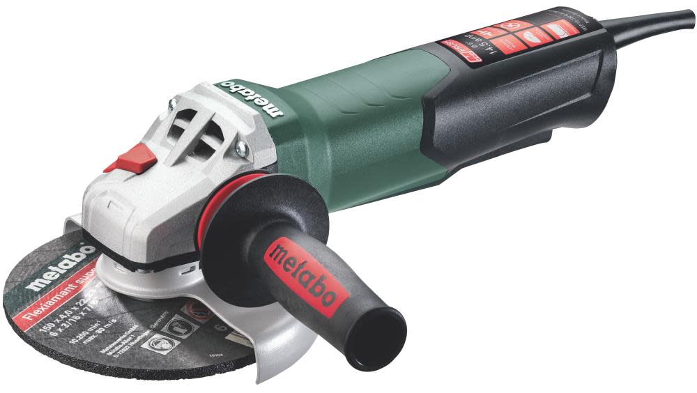 Metabo 6 Angle Grinder 9600 RPM 14.5 Amp with Non Locking Paddle ;