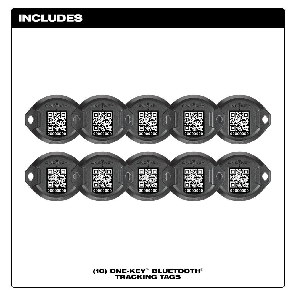 Milwaukee ONE-KEY Bluetooth Tracking Tag 10pk 48-21-2310 from Milwaukee