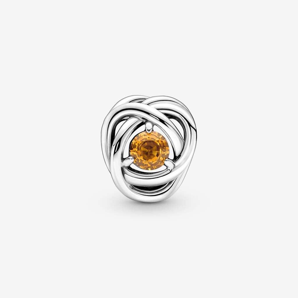 PANDORA  November Honey Eternity Circle Charm