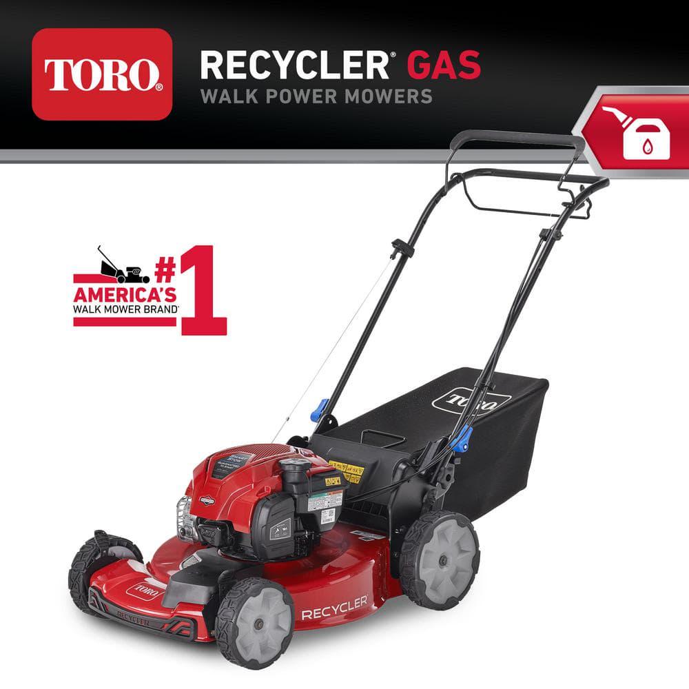 Toro 22 in Recycler SmartStow Briggs and Stratton High Wheel FWD Gas Walk Behind Self Propelled Lawn Mower