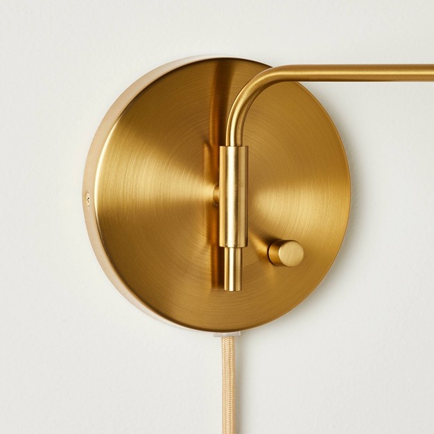 Wall Sconce With Horizontal Arm Brass Designed With Studio Mcgee