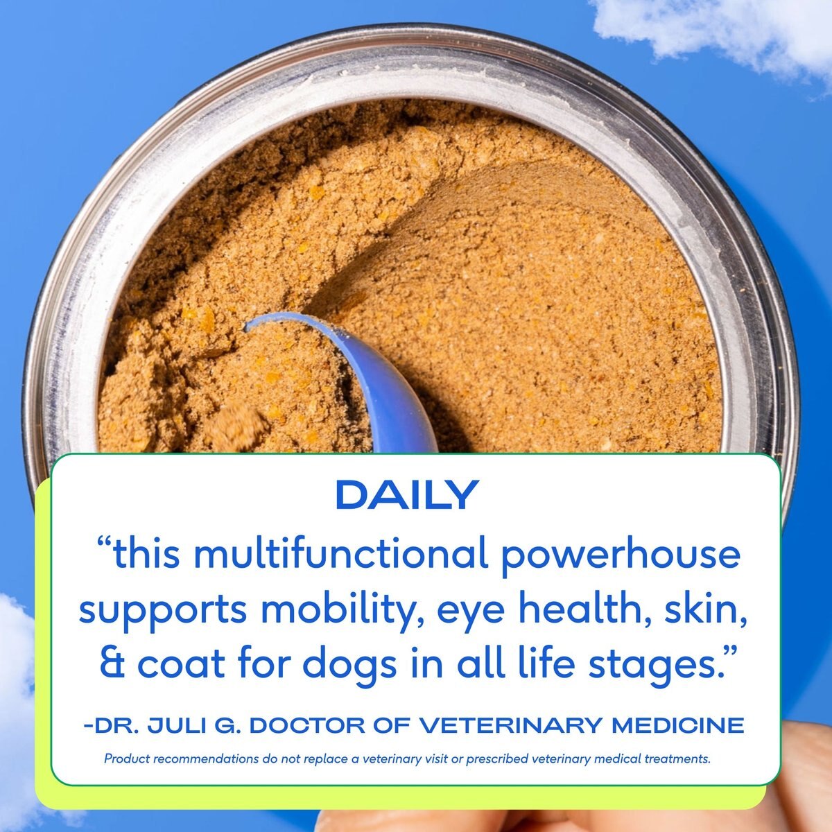 Native Pet The Daily Super Supplement for Dogs for Mobility， Energy， Gut， Skin and Coat