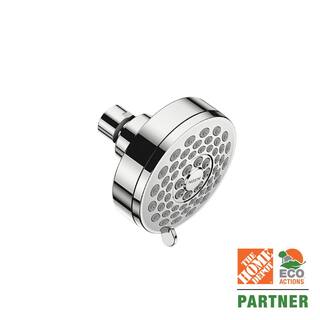 MOEN Eos 3-Spray 3.8 in. Single Wall Mount Fixed Shower Head in Chrome (1.75 GPM) 20001