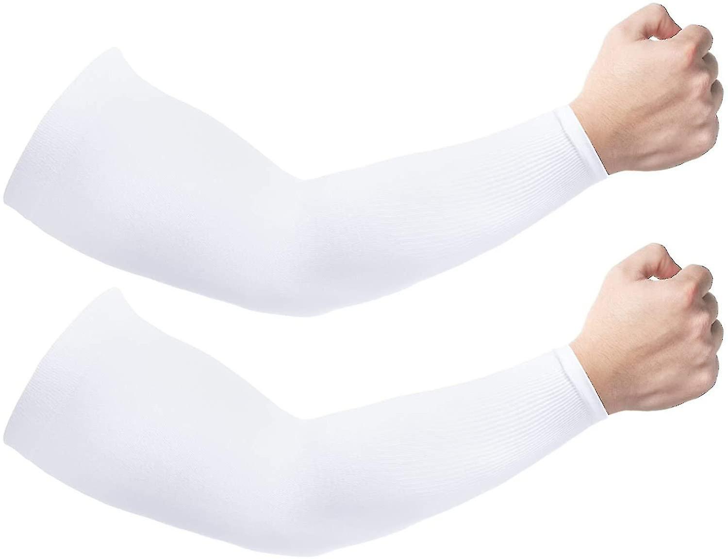 2 Pairs Sun Uv Protection Cooling Arm Sleeves For Men And Women， Upf 50 Arm Cover