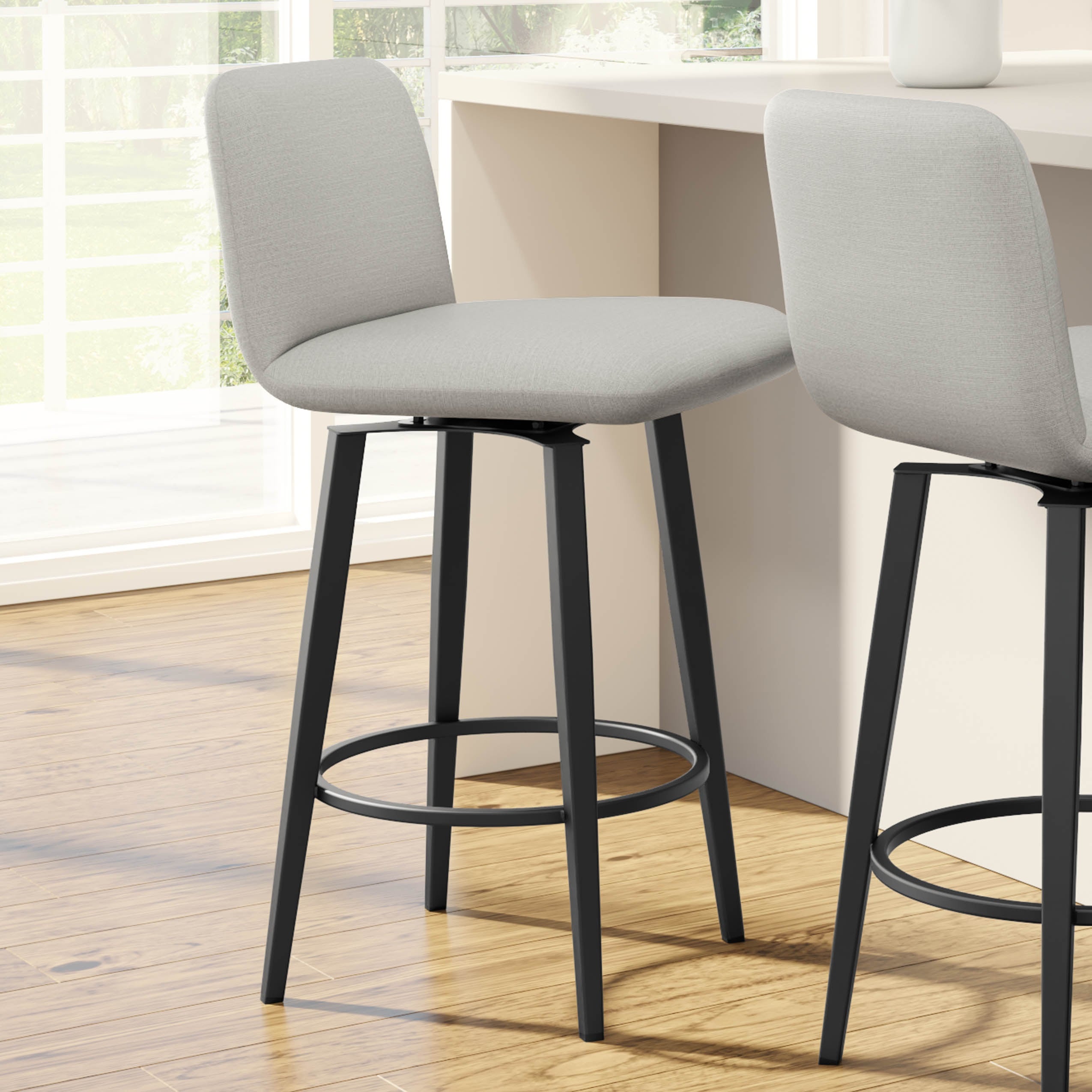 Amisco Betty Swivel Counter and Bar Stool