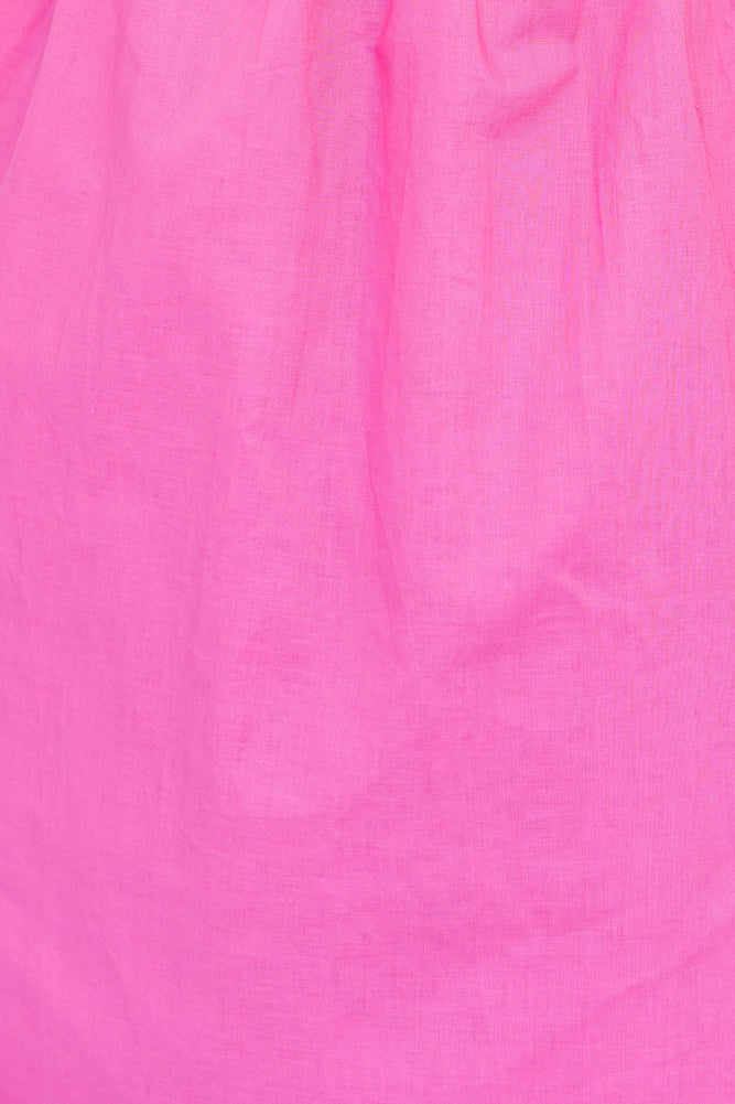 Not A Second Midi Dress Hot Pink