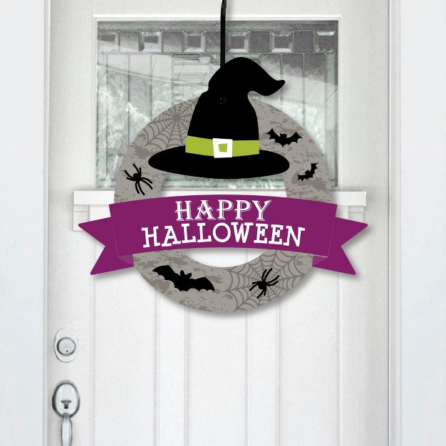 Big Dot Of Happiness Happy Halloween Outdoor Witch Party Decor Front Door Wreath